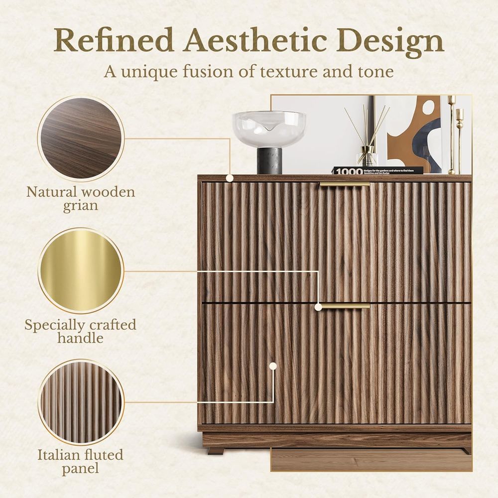 2-Drawer Cabinet with Luted De - File Cabinet Lateral recensie en prijs