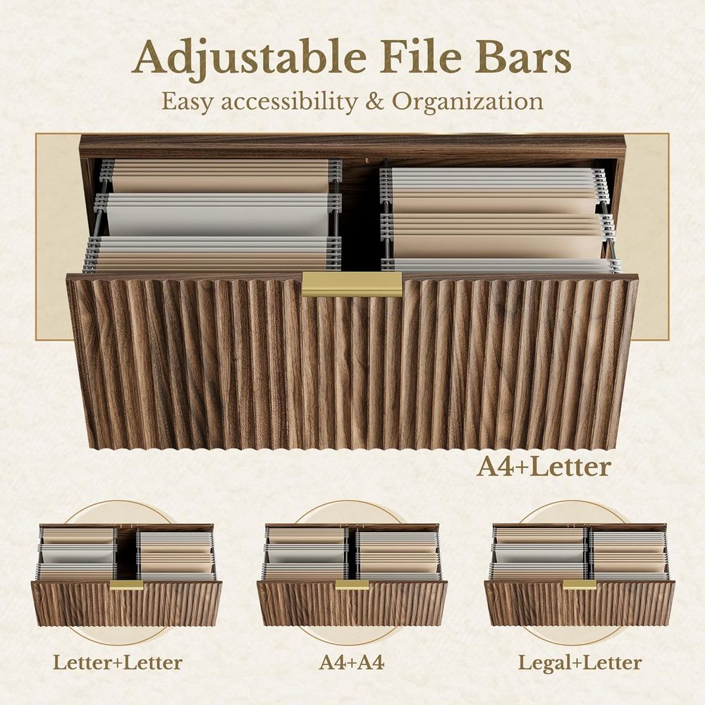 2-Drawer Cabinet with Luted De - File Cabinet Lateral recensie en prijs