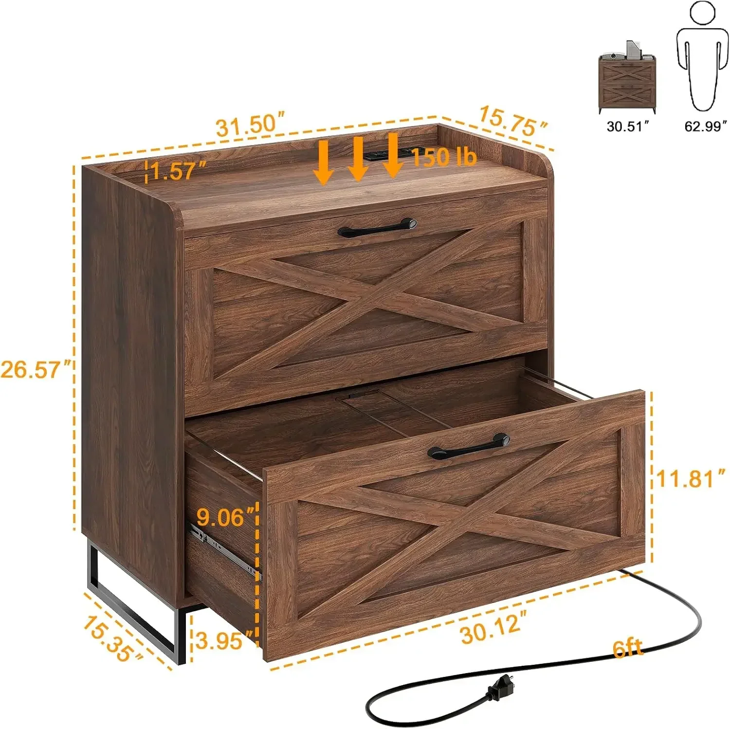 File Cabinet 2 Drawers Lateral - File Cabinet Lateral recensie en prijs