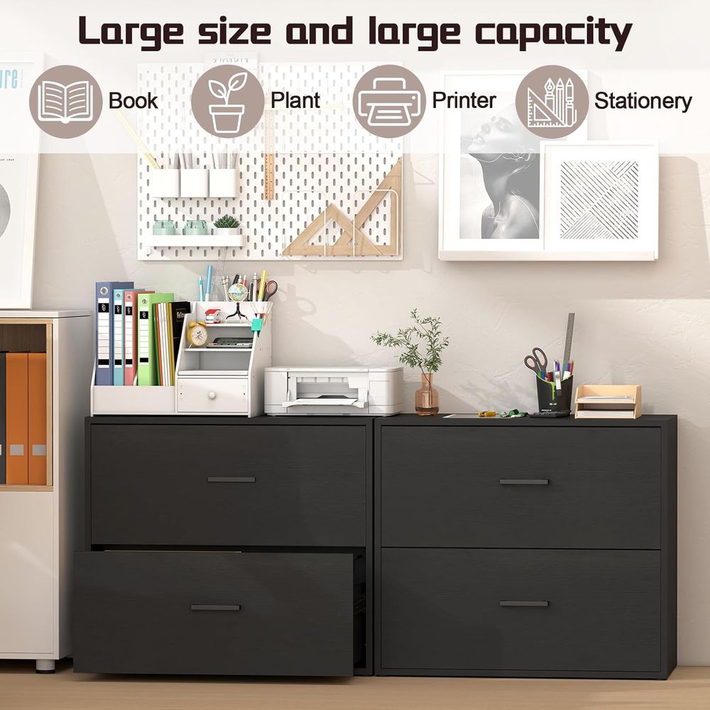 Wooden Rattan Lateral File Cab - File Cabinet Lateral recensie en prijs