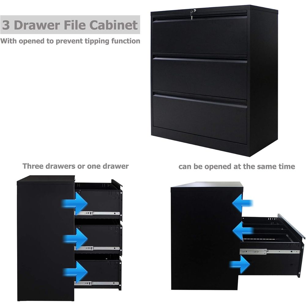 3-Drawer Lateral File Cabinet  - File Cabinet Lateral recensie en prijs