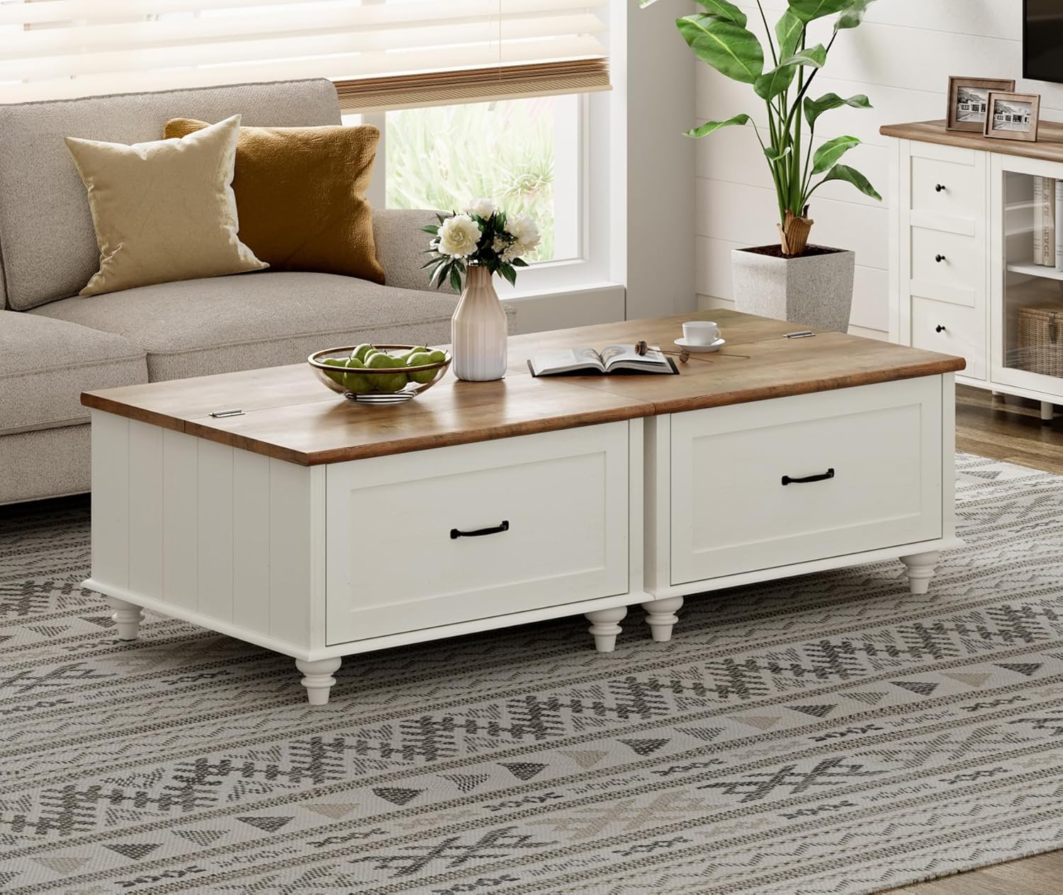 Set of 2 Farmhouse Square Coff - Office Furniture Center recensie en prijs