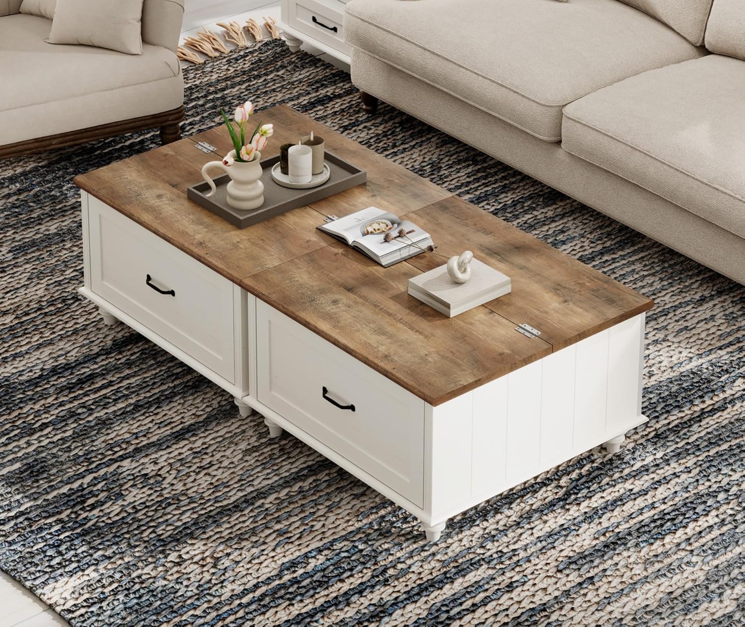 Set of 2 Farmhouse Square Coff - Office Furniture Center recensie en prijs