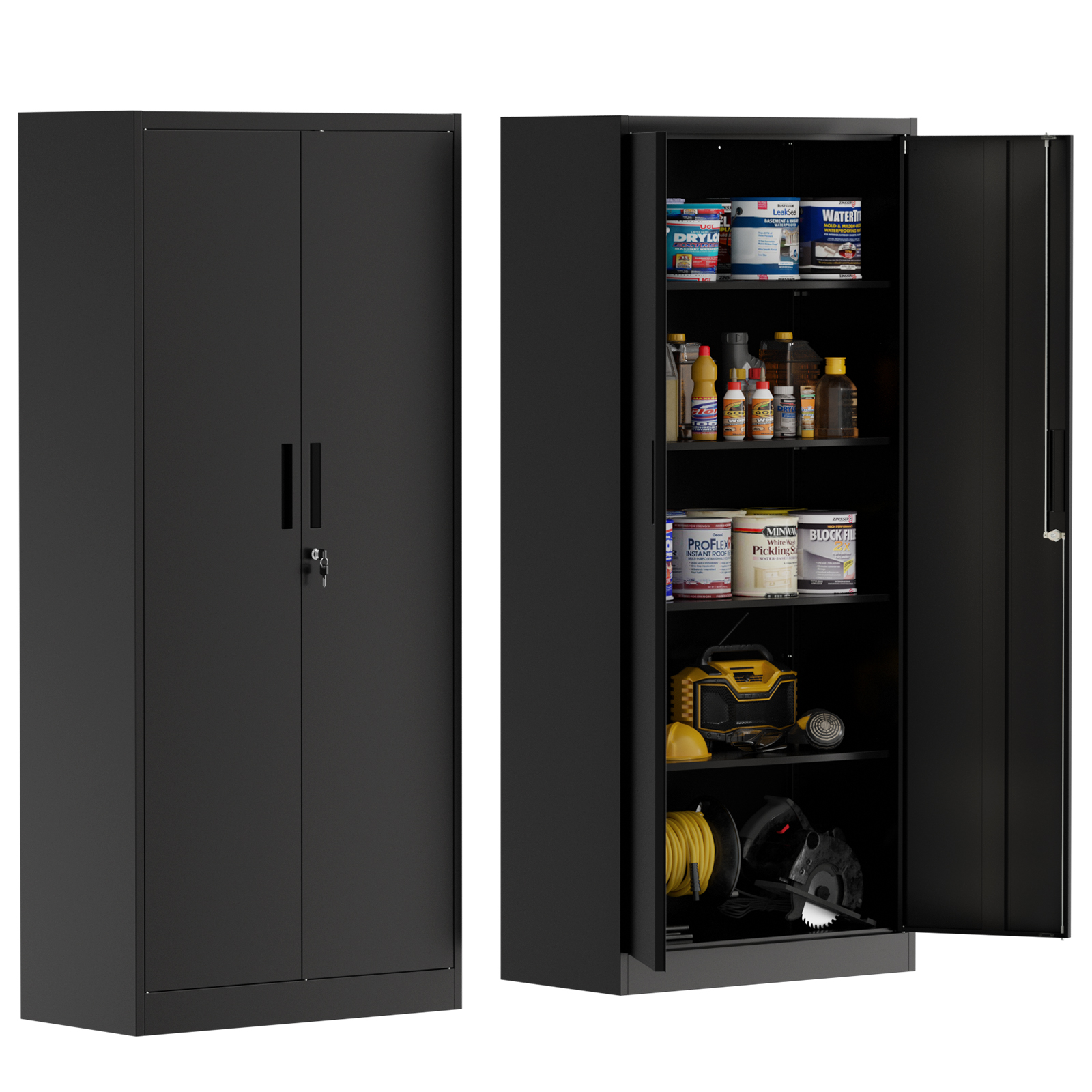 Metal File Cabinet with Lock H - Office Furniture Filing Cabinets recensie en prijs