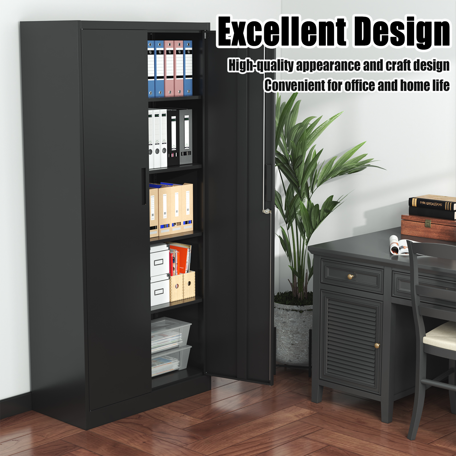 Metal File Cabinet with Lock H - Office Furniture Filing Cabinets recensie en prijs