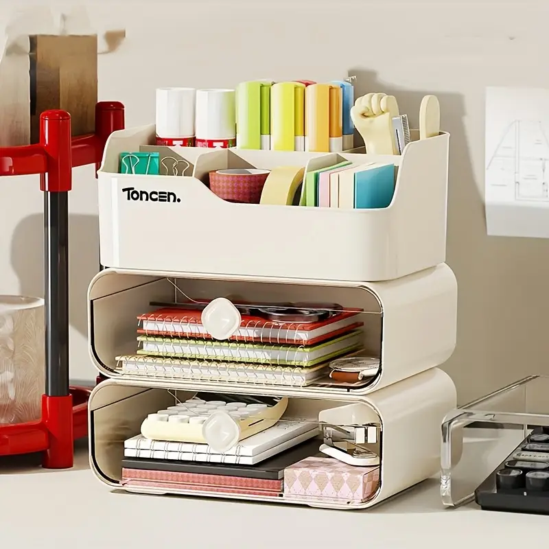 3 Layers Desk Organizer With D - Office Furniture Filing Cabinets recensie en prijs